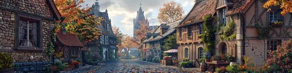 Charming D of a Vintage European Village Timeless Community and Quaint Streets