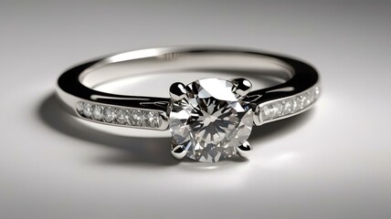 ダイヤモンドとプラチナのリング/永遠の輝きと愛の象徴