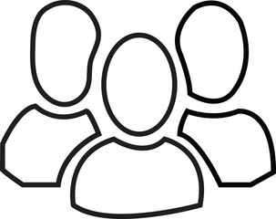 People icon set in trendy flat style. single man and Persons symbol info graphics website design, logo, app, U I isolated – for stock with transparent background