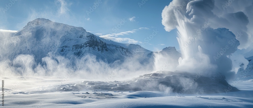 Wall mural Geyser