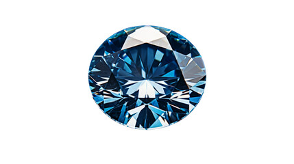 blue diamond isolated on white