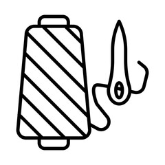 thread spool line icon