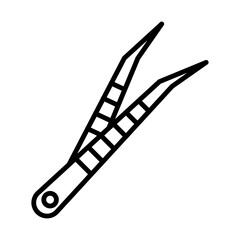Tweezer line icon