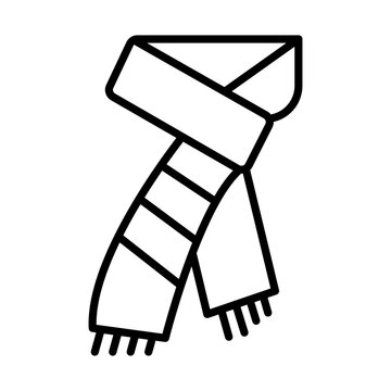 black scarf icon clip art preview