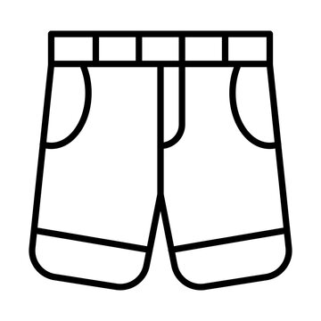 black shorts outline clip art preview