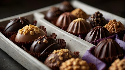 Culinary Delight: "Compose a detailed recipe guide for crafting gourmet chocolate pralines infused with exotic flavors like lavender and chili."