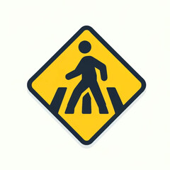 歩行者横断を示す道路標識です。generative AI