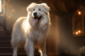 Great Pyrenees Dog - Powered by Adobe
