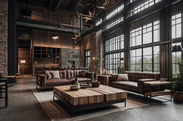 Luxurious Industrial Style Resorts, Robust Elegance with Raw Materials