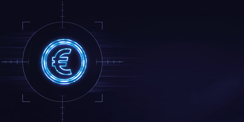 Euro Member country currency neon sign