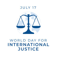 vector graphic of World Day for International Justice ideal for World Day for International Justice celebration.