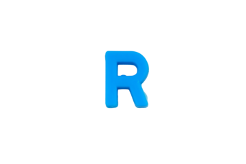 Blue letter 'R' isolate no white background.png