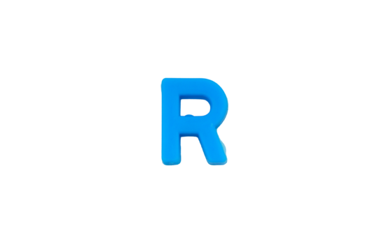 Blue letter 'R' isolate no white background.png