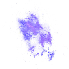 PNG blue watercolor galaxy with stary splash transparent background clipart