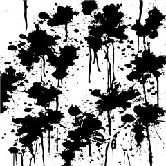 Grunge background of black and white. Abstract illustration texture of cracks, chips, dot. Dirty monochrome pattern of the old worn surface