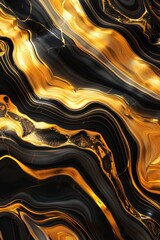 Golden Swirls: Abstract Marble Texture