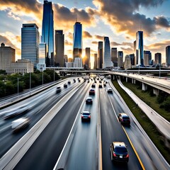 Fototapeta premium traffic at night