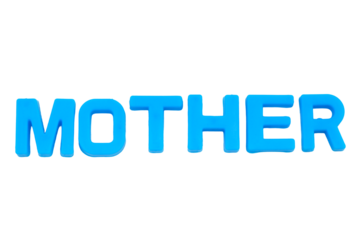 Blue Letters MOTHER isolate no white background.png