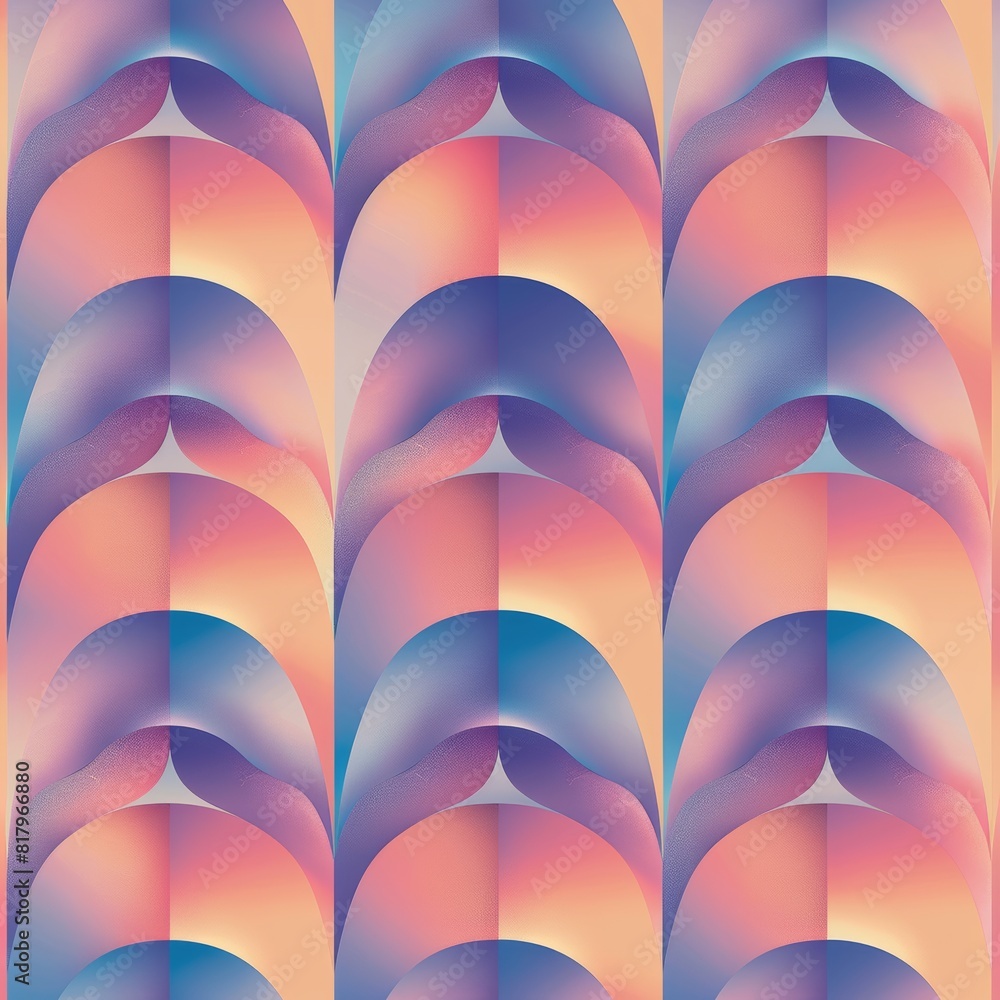 Poster abstract pattern that blurs the lines between reality and imagination