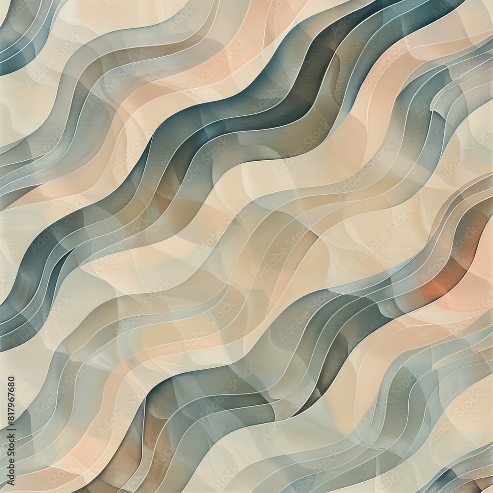 Poster design an abstract pattern that evokes a sense of calm and serenity