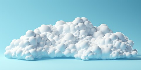 Cartoon clouds on a blue background. Clouds. 
