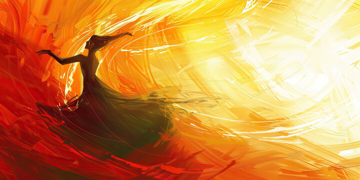 Whirl Through Eternity: A Dancer's Intimate Embrace