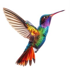 Fototapeta premium a photo of Hummingbird, isolated on white background.