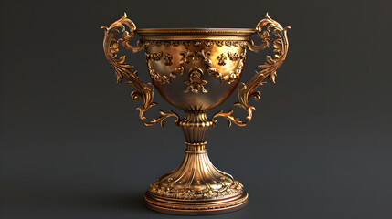 A decorative object for drinking, possibly an antique silver cup or a gold goblet with a candle