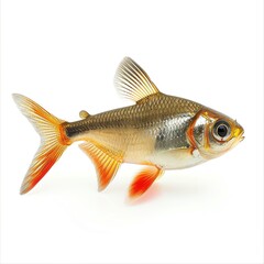 Obraz premium a photo of Tetra, isolated on white background.