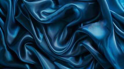 Obraz premium Black luxury satin fabric background. 