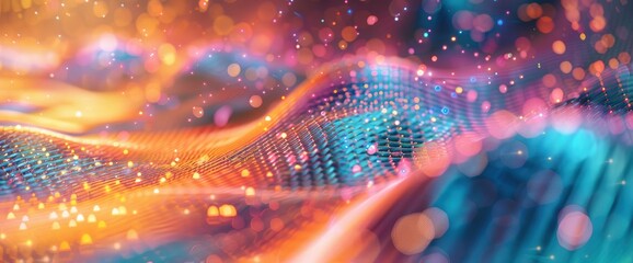 Fototapeta premium Technology Abstract, Virtual Energy Patterns, Technology Abstract Background