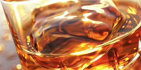 A Mesmerizing Glimpse of an Amber Liquid, Both Alluring and Perilous