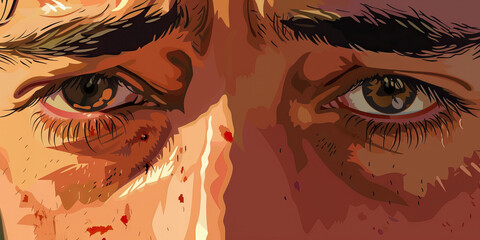 The agony of addiction: A young man's hollowed-out eyes betray his desperation as he searches for his next fix. 