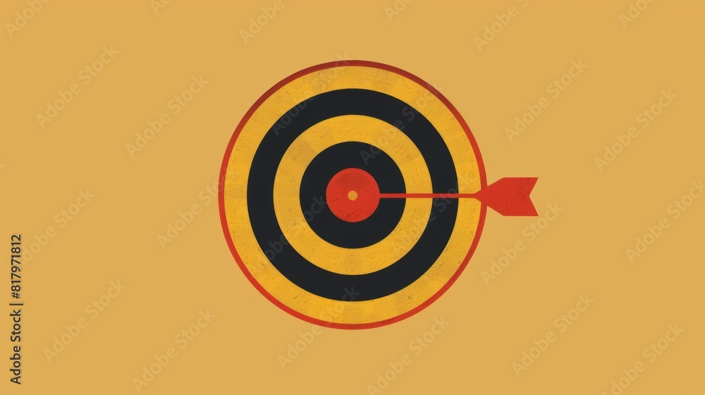Poster a simple target or dartboard icon.