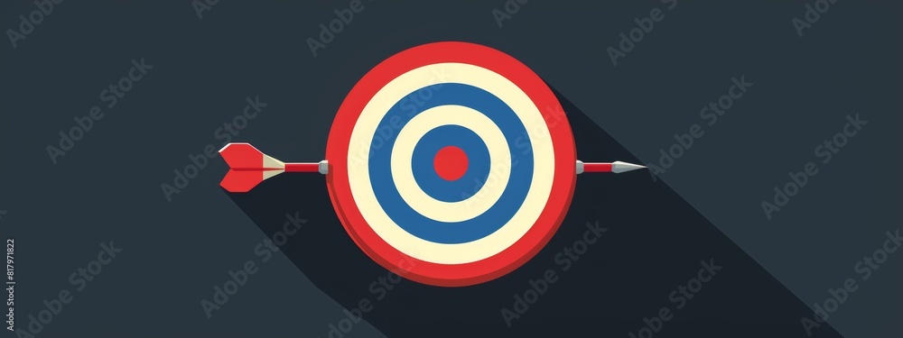 Poster a simple target or dartboard icon.