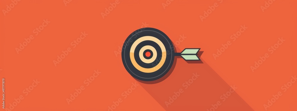 Poster a simple target or dartboard icon.