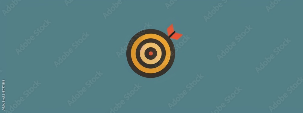 Poster a simple target or dartboard icon.