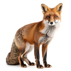 Fototapeta premium Photo of Fox, Isolate on white background