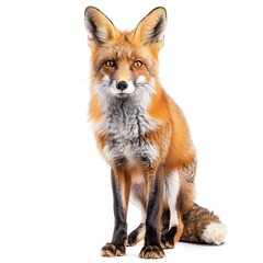 Photo of Fox, Isolate on white background