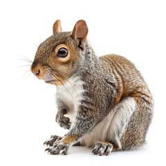 Photo of Squirrel, Isolate on white background