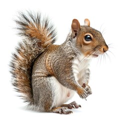 Photo of Squirrel, Isolate on white background