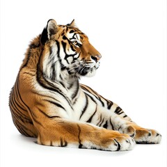 Fototapeta premium Photo of Tiger, Isolate on white background
