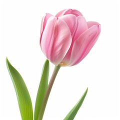 Naklejka premium Photo of Tulip, Isolate on white background