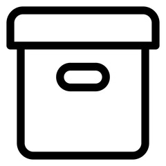 box line icon isolated on white background