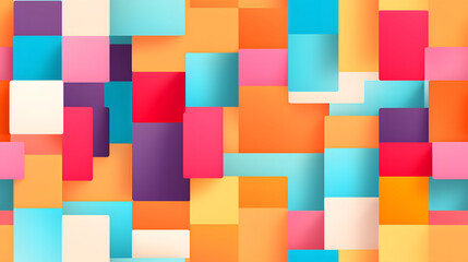 flat pattern of abstract blocks pattern geometric shapes design poster background