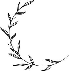Naklejka premium laurel wreath vector