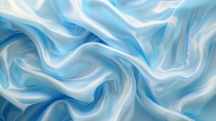 Obraz premium Abstract Background of Light Blue Silk Fabric