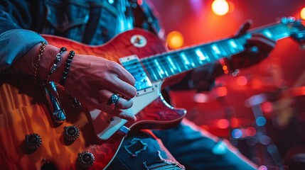 Obraz premium musician playing the guitar