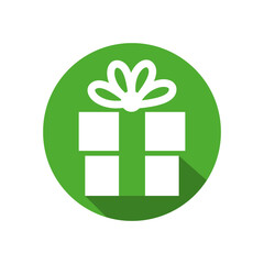 Gift box icons in modern flat style. Gift boxes with ribbon icons set. Gift box flat line silhouette set.