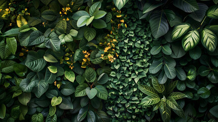 A lush green plant with leaves of various sizes and shapes